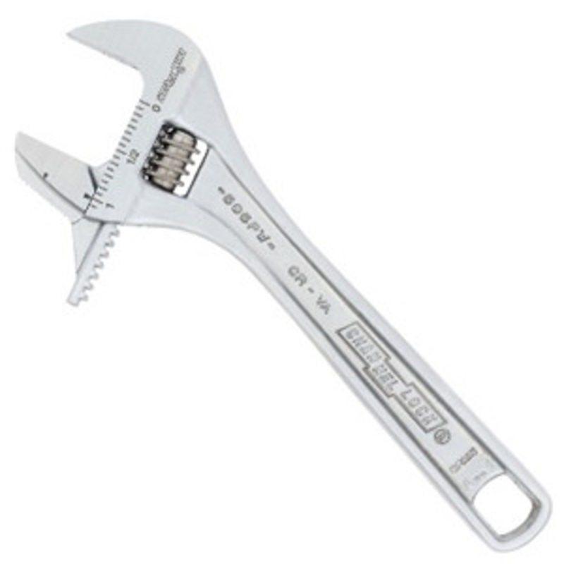 ChannelLock 6 Adjustable Wrench with Reversible Jaw – CL806PW