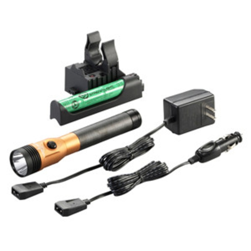 Streamlight Orange DS Stinger LED HL AC/DC with Piggyback Charger 800 Lum – SG75490
