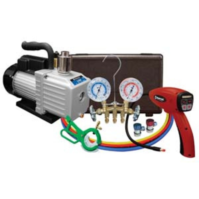 Mastercool Tecnicians Shop Value Pack with Vacuum Pump Leak Detector – ML90062-B-KIT