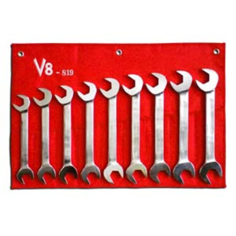 V8 Tools 9 Piece Metric Jumbo Angle Wrench Set – VT819