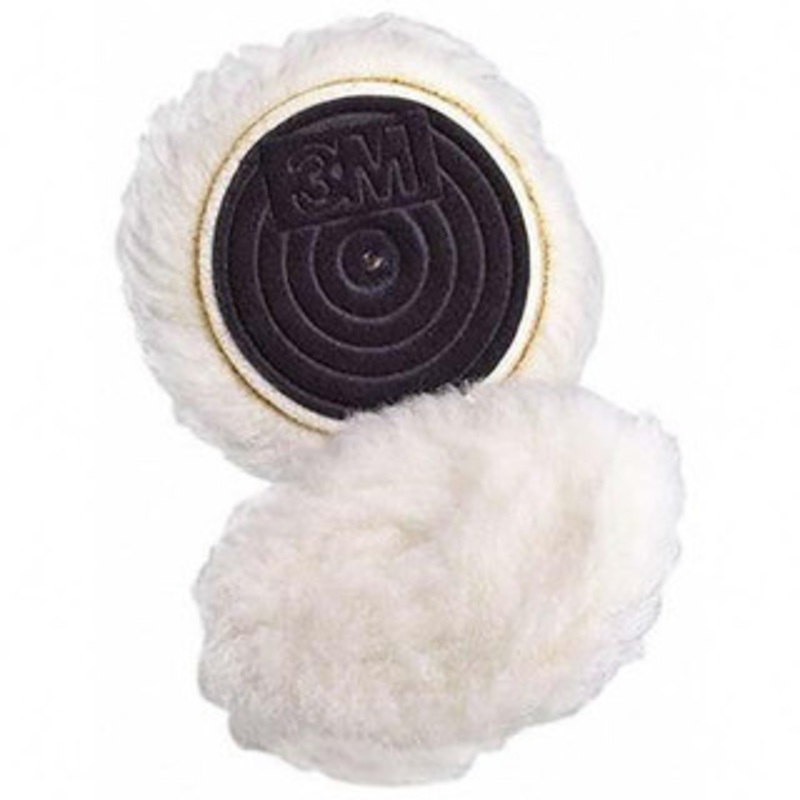 3M 3 Diam Wool Bonnet Pad 15/16 Pile, Hook & Loop Attachment 7000000598 – 86817442