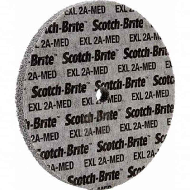3M 6 Diam, 1/4 Face Width, 1/2 Center Hole, Medium Grade, Aluminum Oxide Deburring Wheel Unitized, Soft Density 2 Grade, 4,500 RPM 7000000712 – 01175280