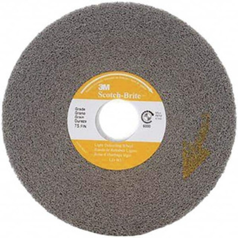 3M 6 Diam, 1 Face Width, 1 Center Hole, Fine Grade, Silicon Carbide Deburring Wheel Convolute, Hard Density 8 Grade, 6,000 RPM 7000000731 – 01261676