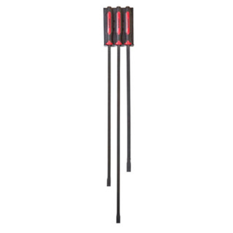 Mayhew 3 Piece Long Heavy Duty Pry Bar Set with Rack – MH14068