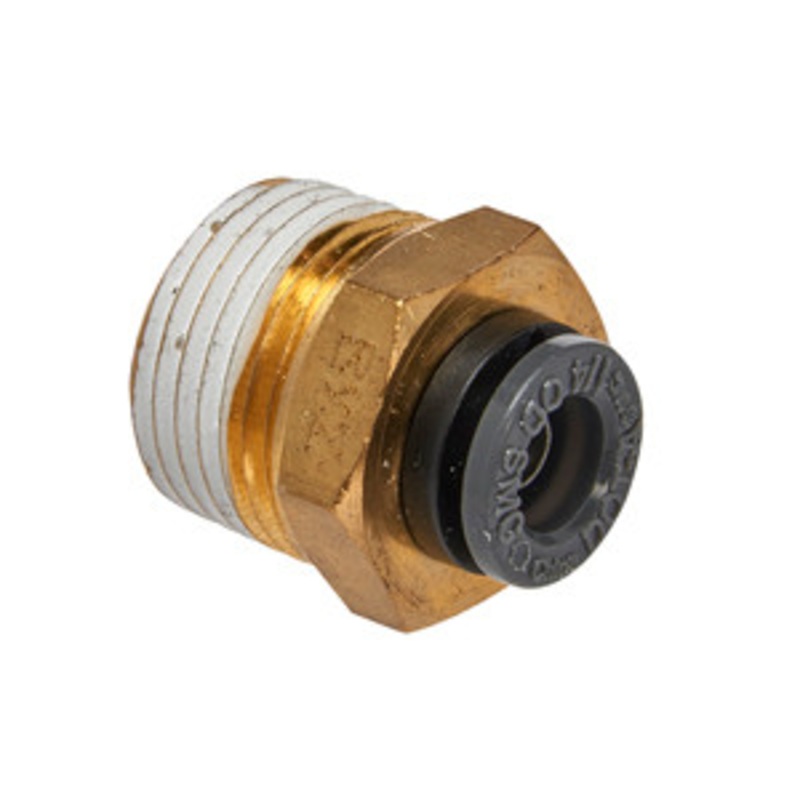 S.U.R.&R. Straight Male Connector 1/4 Tube X 3/8 NPT (2) – SRRABM240