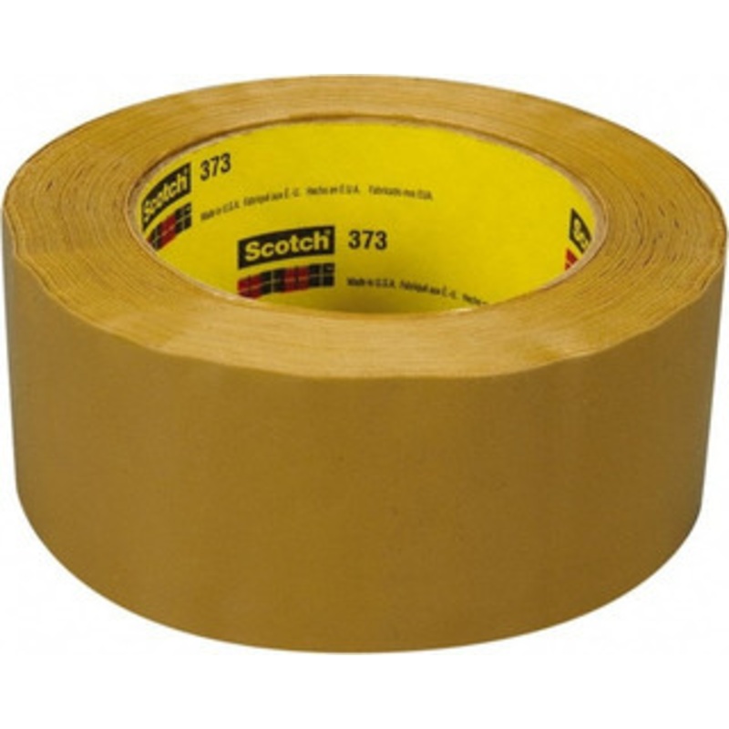 3M 3 x 55 Yd Natural (Color) Rubber Adhesive Sealing Tape Polypropylene Film Backing, 2.5 mil Thick, 60 Lb Tensile Strength, Series 373 7000001196 – 77630747