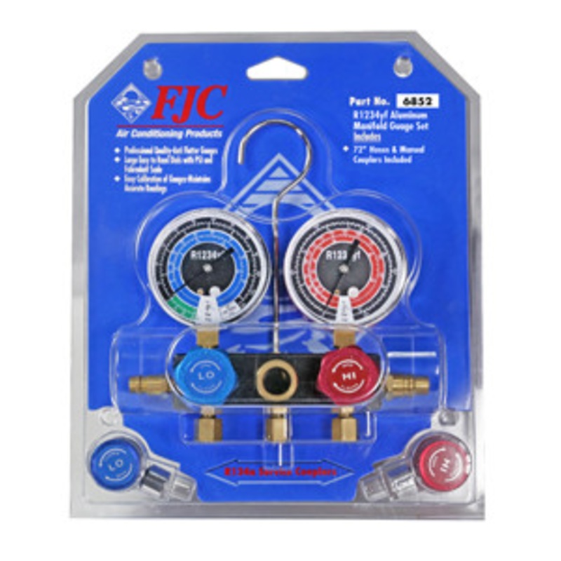 FJC Inc. R1234YF Manifold Set with 72 Hoses and Manual Couplers – FJ6852