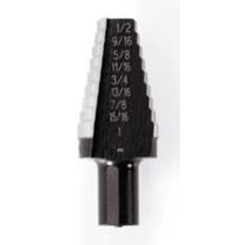 IRWIN #20 Unibit 8 Hole Sizes (9/16-1) 1/16 Increments – VG10220