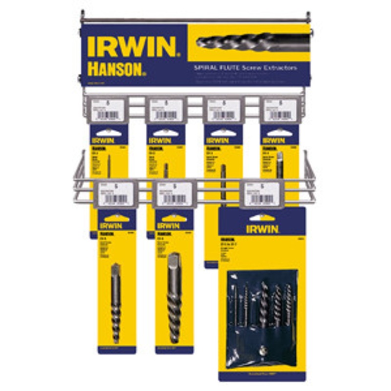 IRWIN 28Pc.Spiral Flute Screw Extractor Merchandiser – HA65525