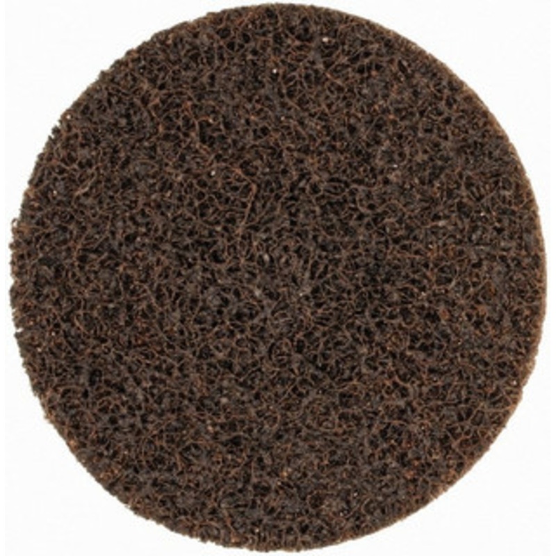 3M 3 Aluminum Oxide Quick Change Disc Type R Attachment, Coarse Grade, Brown, Non-Woven, 18,000 RPM, Roloc TR Compatible 7000000756 – 00222828