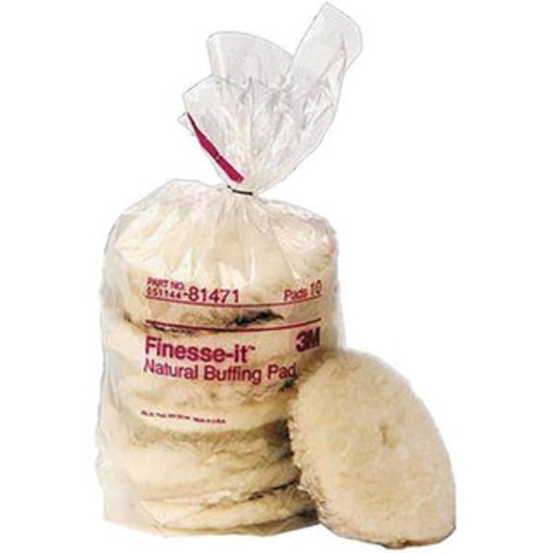3M 5-1/4 Diam Lambswool Bonnet Pad 25/32 Pile, Hook & Loop Attachment 7000000580 – 82410929