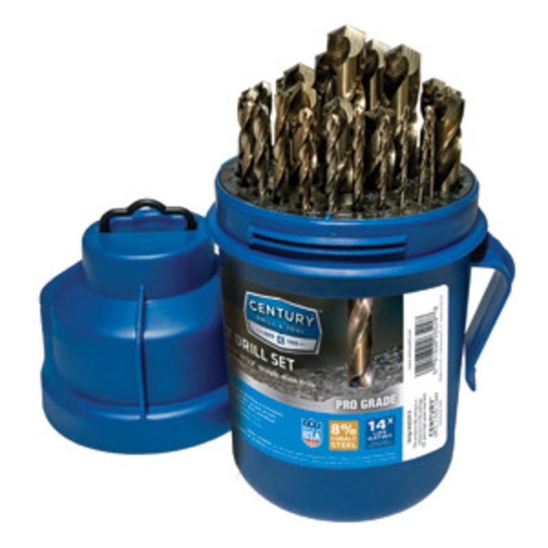 Century Drill & Tool 29 Piece Prograde Cobalt Drill Bit Pod – CY26529
