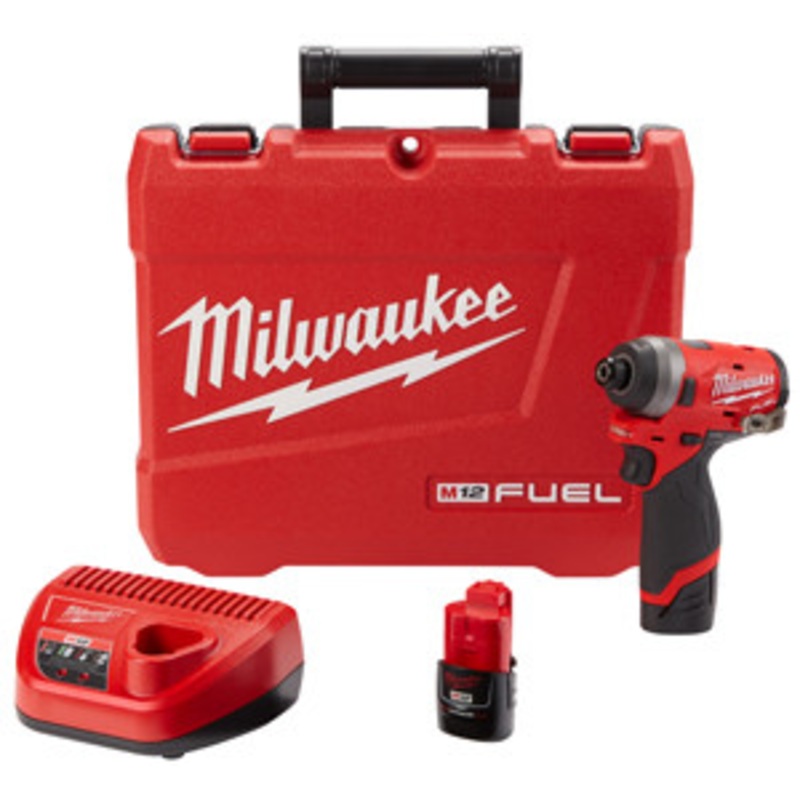 Milwaukee M12 FUEL 1/4 Hex Impact Driver Kit – MWK2553-22