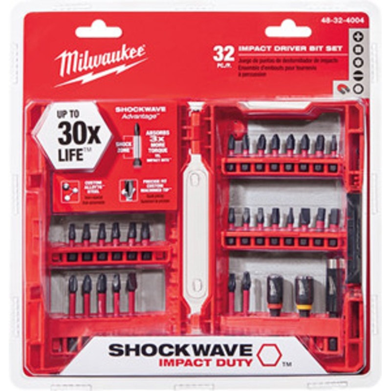 Milwaukee SHOCKWAVEDRIVER BIT SET 32PC – MWK48-32-4004