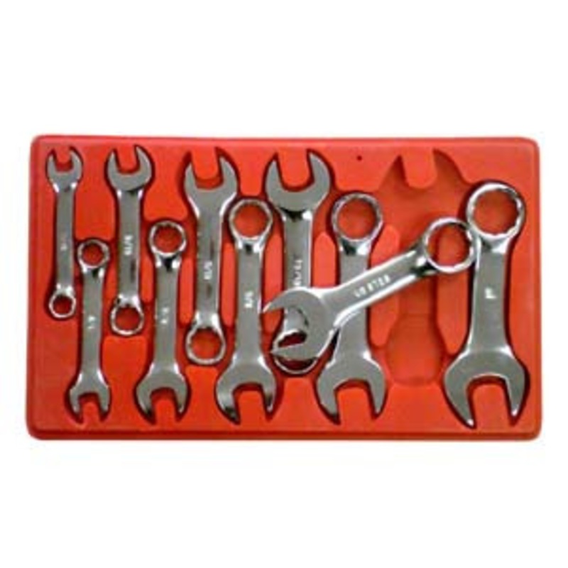 V8 Tools 10 Piece SAE Stubby Combo Wrench Set – VT710