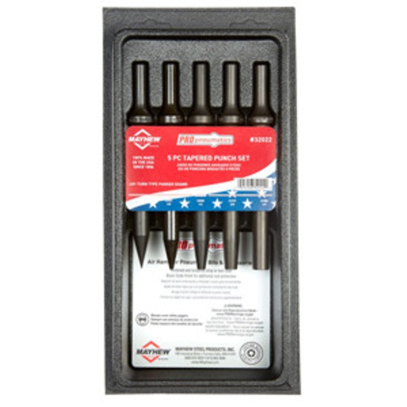 Mayhew 5 Pc Air Chisel Tapered Punch Set – MH32022