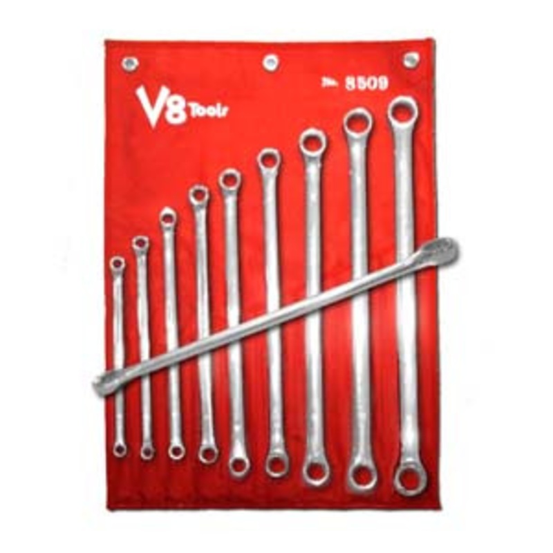 V8 Tools 9 Piece Zero Metric Offset Wrench Set – VT8509