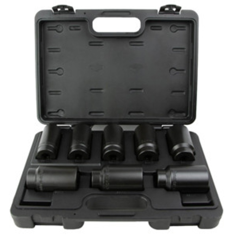 Cal-Van Tools 8 Piece 6 Point Front Axle Nut Socket Set – CV966