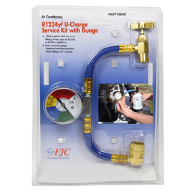 FJC Inc. R1234YF U Charge Hose with Gauge – FJ6846