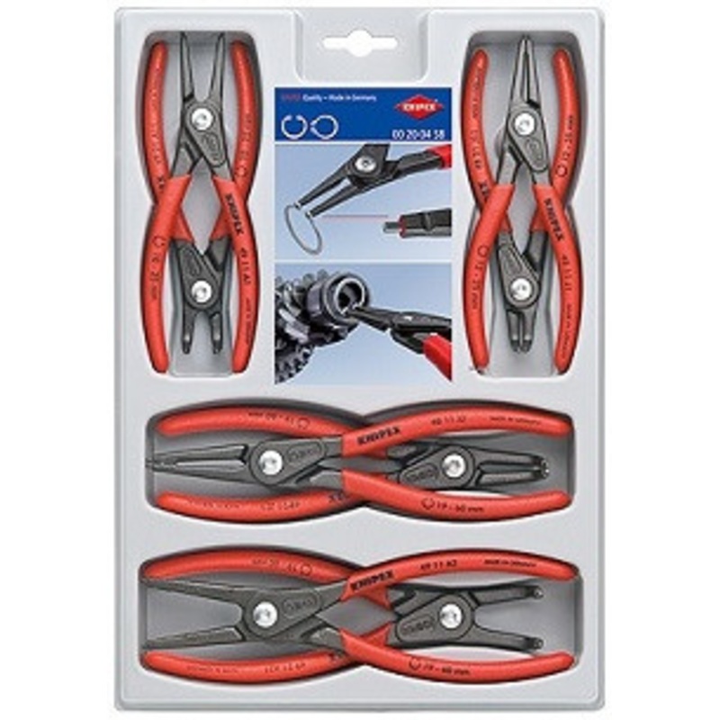 Knipex 8 Pc. Precision Circlip Snap- Ring Plier Set – KX002004SB