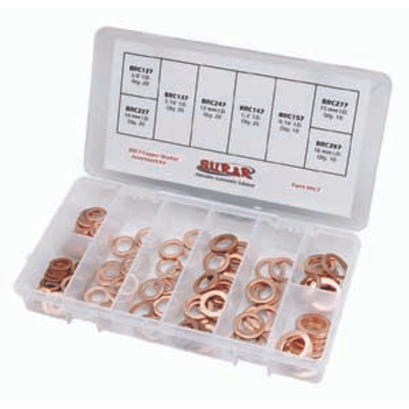 S.U.R.&R. Copper Washer Assortment Kit – SRRBRC7