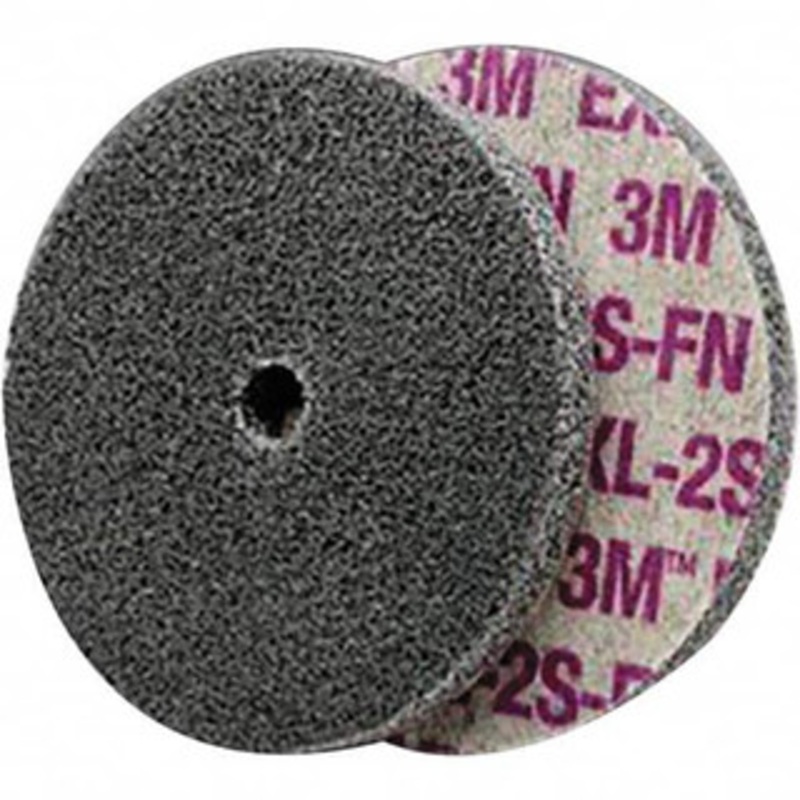 3M 1 Diam, 1/4 Face Width, 1/8 Center Hole, Fine Grade, Silicon Carbide Deburring Wheel Unitized, Soft Density 2 Grade, 30,100 RPM 7000000722 – 01174895