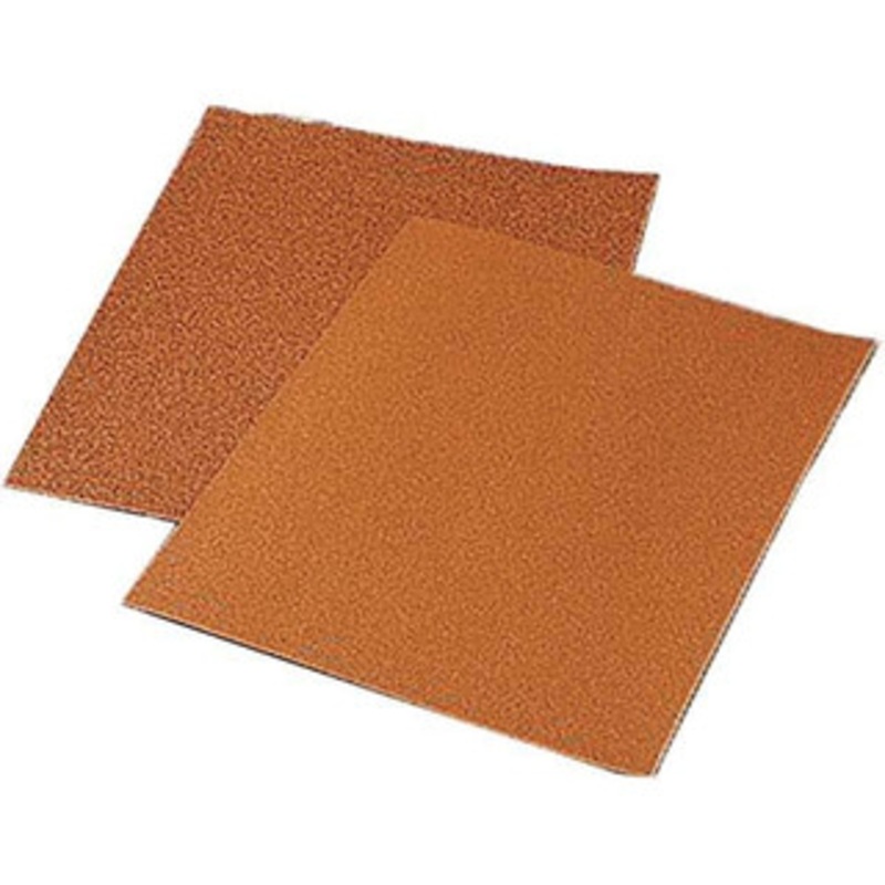 3M 180 Grit, Garnet Sanding Sheet 11 Long x 9 Wide, Very Fine Grade, A Weighted Paper Backing 7000000298 – 00455535