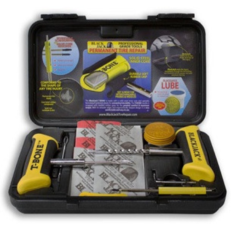 BlackJack Tire Supplies T-Bone Tire Repair Kit Black Case – BCKT-330