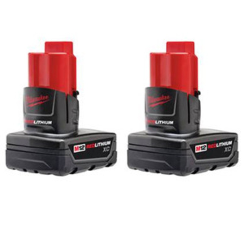 Milwaukee M12 REDLITHIUM XC3 Amp Battery Two Pack – MWK48-11-2412