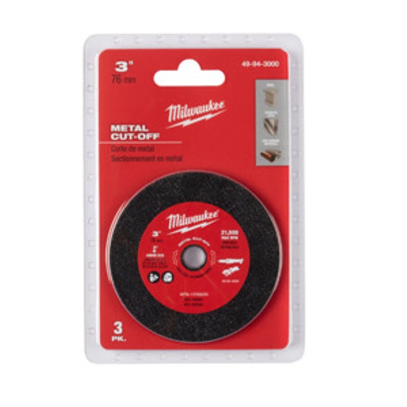 Milwaukee 3 Metal Cut Off Wheel 3Pk – MWK49-94-3000