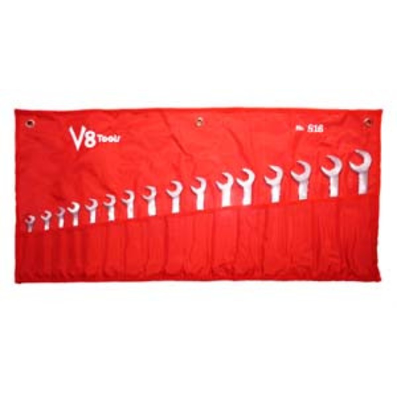 V8 Tools 16 Piece Metric Angle Head Combo Wrench Set – VT816