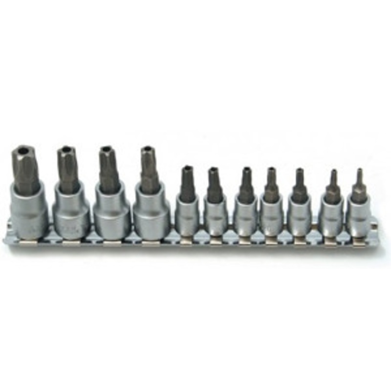 CTA Manufacturing Corp. 11 Pc 5 Point Tamperproof Torx Socket Set – CM9680