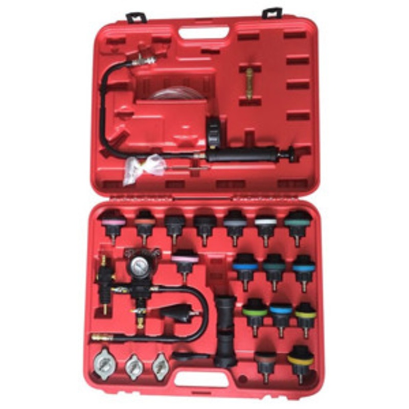 FJC Inc. 28 Piece Deluxe Radiator Test Kit with Coolant Refill Air – FJ43664