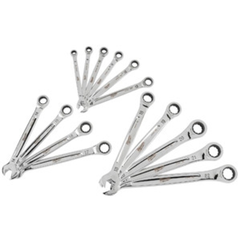 Milwaukee 15 Pc Metric MAX BITE Ratcheting Wrench Set – MWK48-22-9516