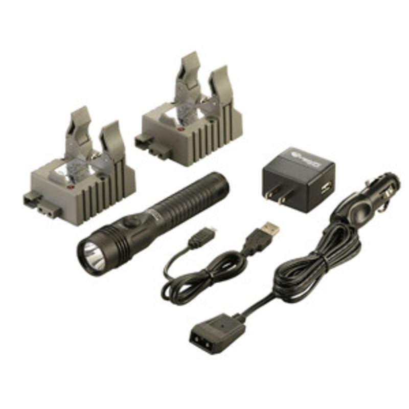 Streamlight HL Strion Black Dual Switch AC/DC  2 Holders Kit – SG74612