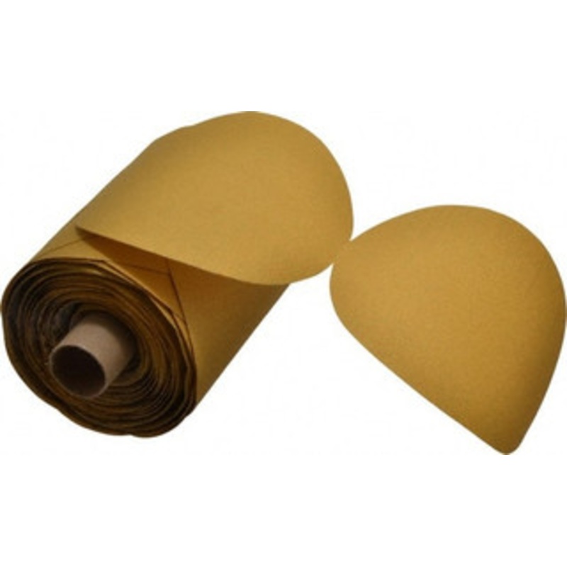 3M 5 Diam, 100 Grit Aluminum Oxide Adhesive PSA Disc Fine Grade, Gold, Polyester Backing, Flexible, Use with Random Orbital Sanders 7000028225 – 60110897