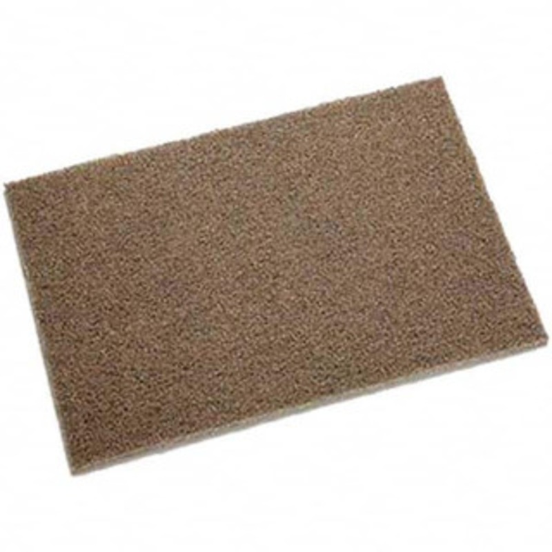 3M Medium Grade, Aluminum Oxide Hand Pad Tan, 6 Wide x 9 Long, Nonwoven 7000000715 – 03356516