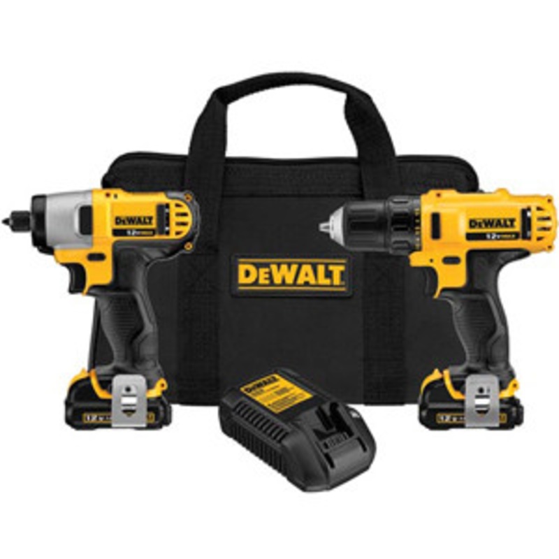 DeWALT 12V MAX LiIon Drill / Impact Combo Kit – DWDCK211S2
