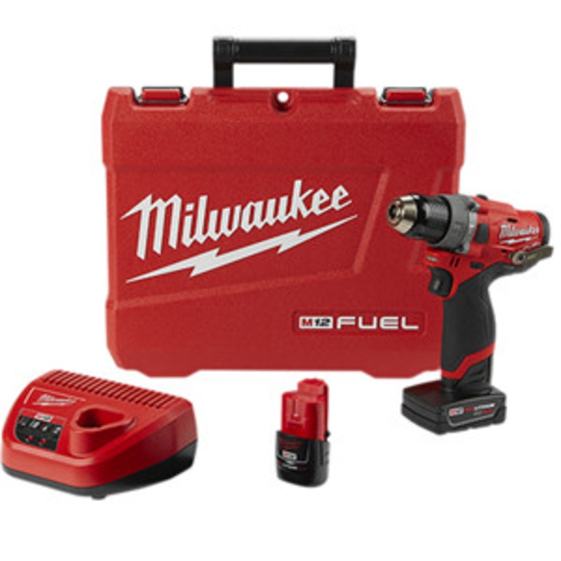 Milwaukee M12 FUEL 1/2 Hammer Drill Kit – MWK2504-22