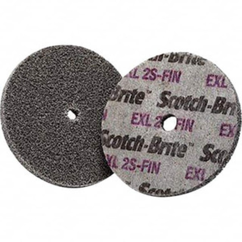 3M 2 Diam, 1/4 Face Width, 3/16 Center Hole, Fine Grade, Silicon Carbide Deburring Wheel Unitized, Soft Density 2 Grade, 16,100 RPM 7000000706 – 01175041
