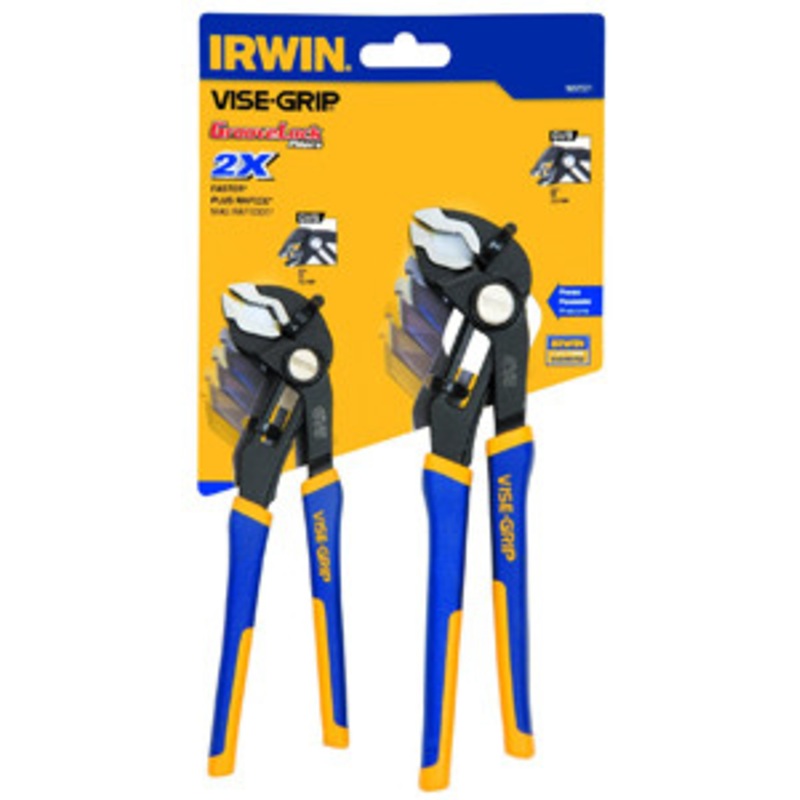 IRWIN 2 Piece Adjustable V-Jaw Pliers Set – VG1802531