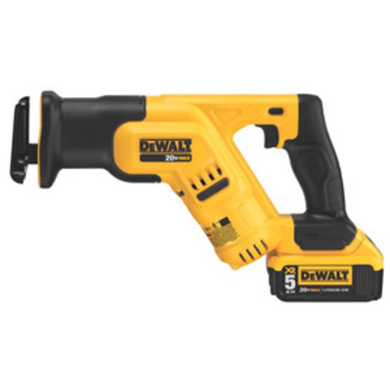 DeWALT 20V Compact Recip Saw Kit with Single 5 Amp Battery – DWDCS387P1