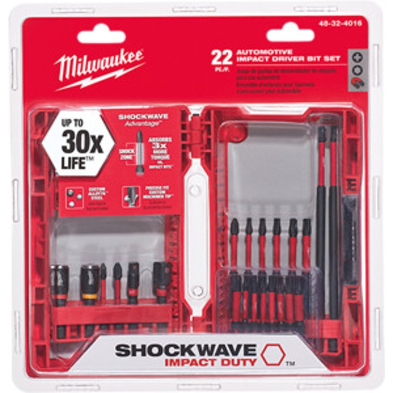Milwaukee 22 Pc Shockwave Kit – MWK48-32-4016