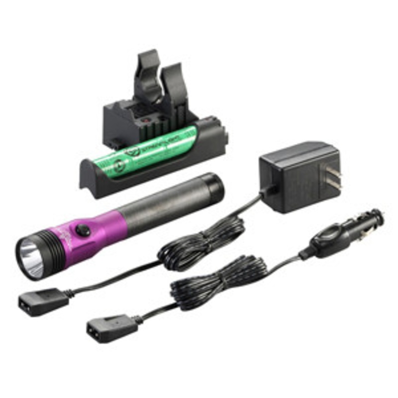 Streamlight Purple DS Stinger LED HL AC/DC with Piggyback Charger 800 Lum – SG75492