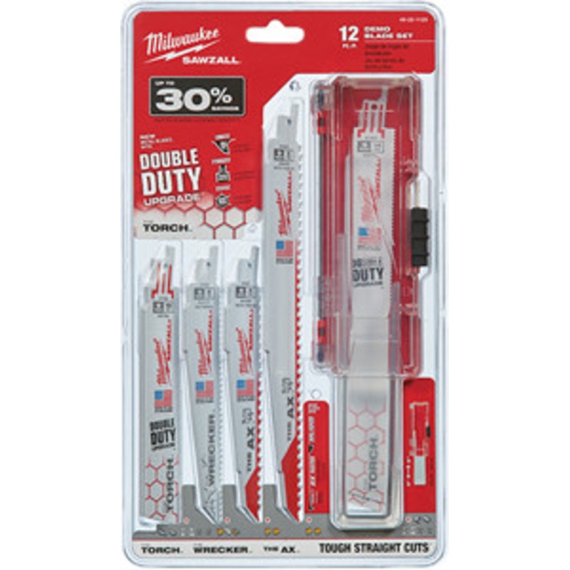 Milwaukee 12 Piece Sawzall Recip Saw Blade Kit – MWK49-22-1129