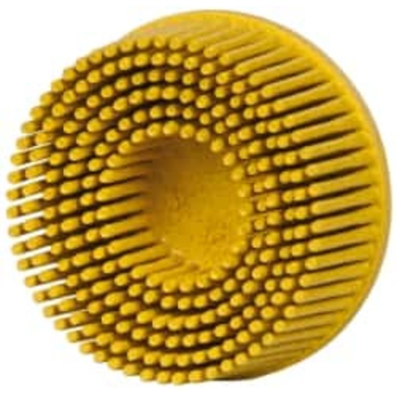 3M 2 80 Grit Ceramic Tapered Disc Brush Medium Grade, Type R Quick Change Connector, 5/8 Trim Length 7000000743 – 00222786