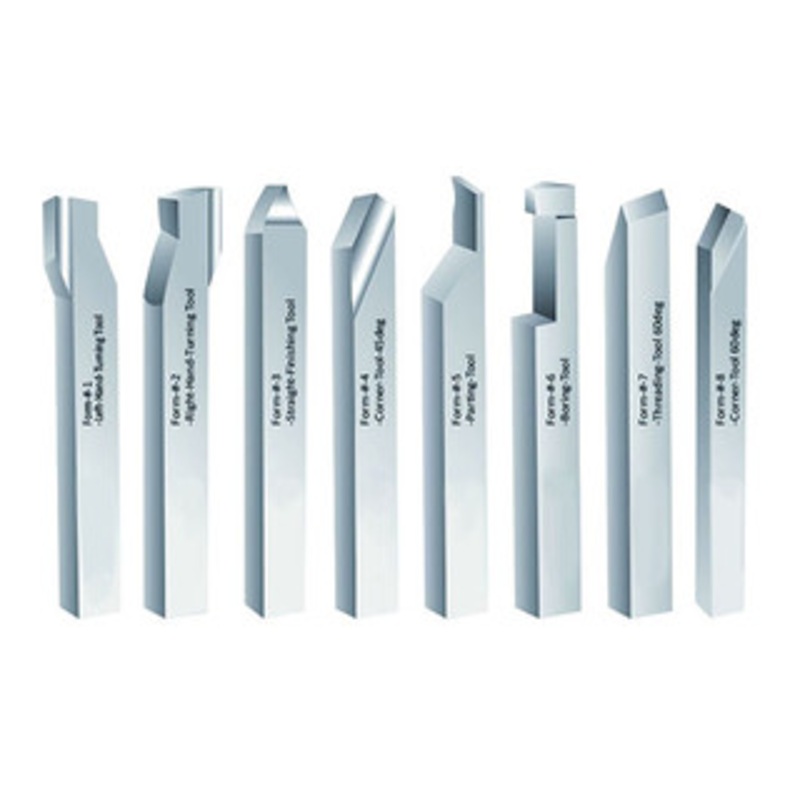 Precise 8 Piece High Speed Steel Lathe Turning Tool Sets
