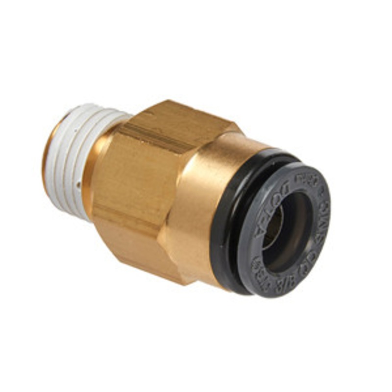 S.U.R.&R. Straight Male Connector 3/8 Tube X 1/4 NPT (2) – SRRABM330