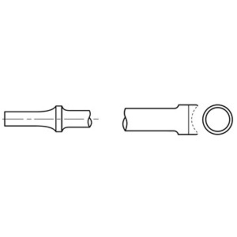 Chicago Pneumatic 1/8 Rivet Punch .401 Shank with Concave End – CP46087