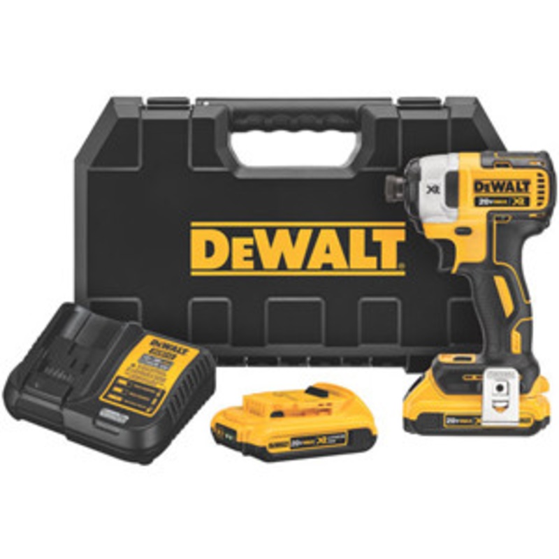 DeWALT 20V MAX (2ah) XR Brushless 1/4 3-Speed Impact Driver Kit – DWDCF887D2